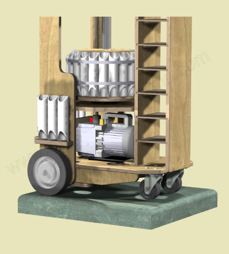Vacuumn Pump Tool Cart